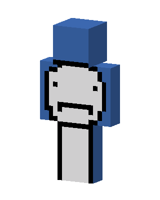 Blue Smiley Minecraft skin