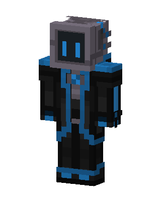 Cyber Hooded Bot Minecraft skin
