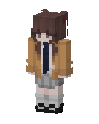 School Uniform Girl skin, 3D preview