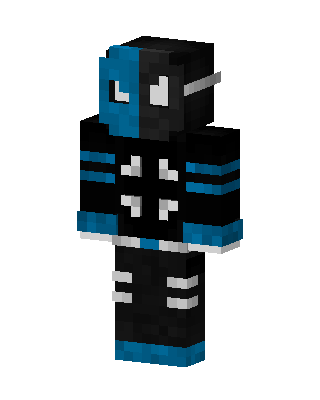 Blue Split Mask Minecraft skin