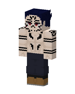 White Anime Boy skin, 3D preview