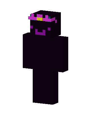 Black Crowned Villain skin, 3D preview