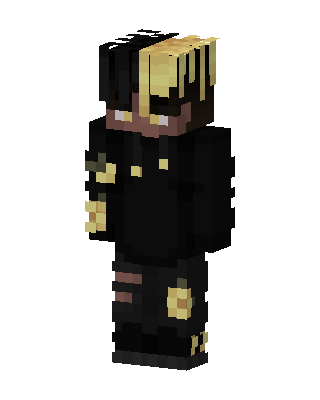 Golden Drip skin, 3D preview