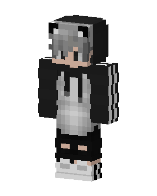 Black Hoodie Boy Minecraft hoodie skin