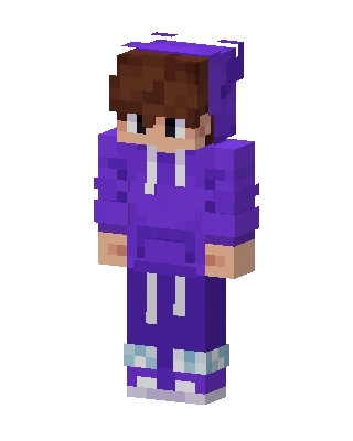Purple Hoodie Boy Minecraft skin