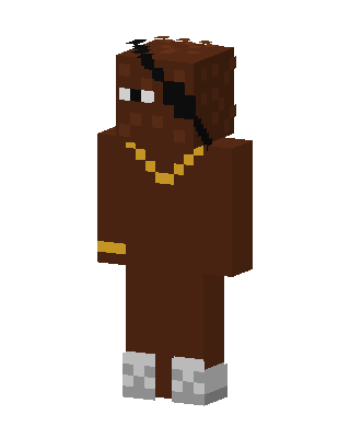 Gold Chain Pirate skin, 3D preview
