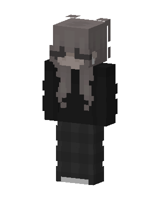 Ash Hoodie Girl skin, 3D preview