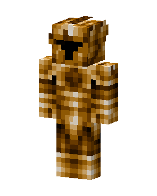 Golden Armor Knight skin, 3D preview