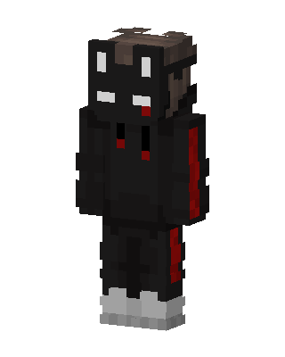 Black Villain Boy skin, 3D preview