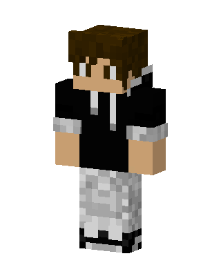 Camo Hoodie Boy skin, 3D preview