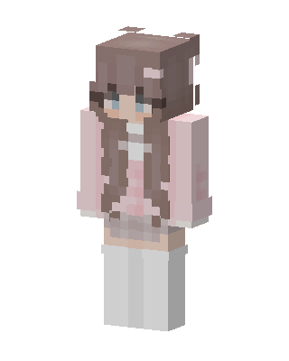 Pink Cozy Girl skin, 3D preview
