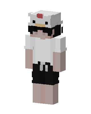 Chicken Hat Guy skin, 3D preview