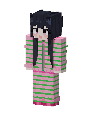 Pajama Girl skin, 3D preview
