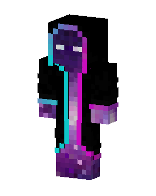 Black Villain Girl skin, 3D preview