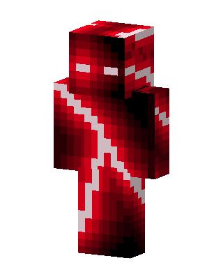 Crimson Lightning Minecraft skin
