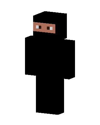 Black Ninja skin, 3D preview