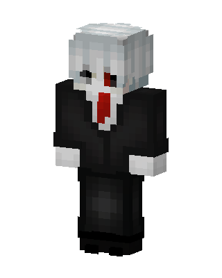 Black Villain Boy skin, 3D preview
