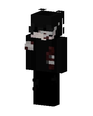 Black Player Boy skin, 3D preview