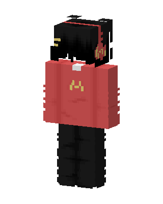 Red Hoodie Headphones Minecraft skin