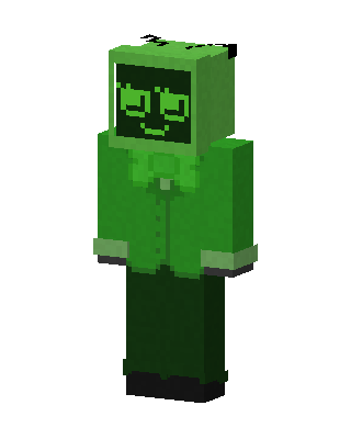 Green Monitor skin, 3D preview