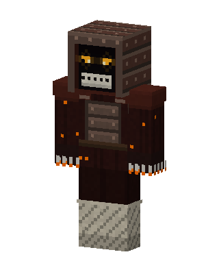 Brown Fighter Boy skin, 3D preview