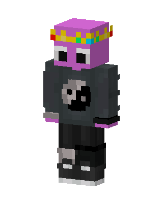 Pink Crown Hoodie skin, 3D preview