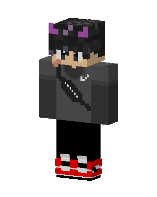 Demon Horn Hoodie skin, 3D preview
