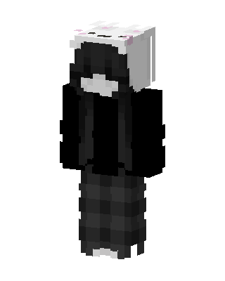 Bunny Hoodie Girl skin, 3D preview