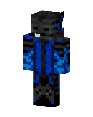 Blue Wither Skeleton Minecraft skin