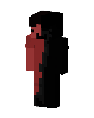 Black Ninja Girl skin, 3D preview