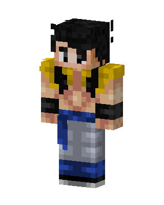 Gray Anime Boy skin, 3D preview