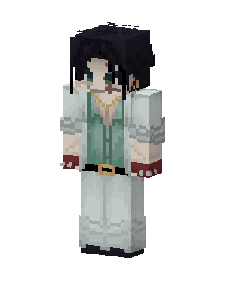 Teal Vest Noble skin, 3D preview