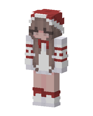 Santa Girl skin, 3D preview