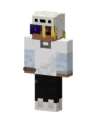 White Player Boy skin, 3D preview