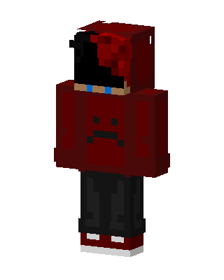 Red Villain Boy skin, 3D preview