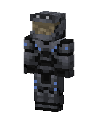 Gray Masked Soldier Boy skin, 3D preview