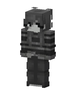 Gray Fighter Boy Minecraft skin