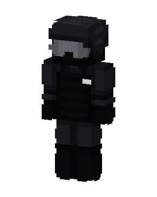Black Warrior Boy skin, 3D preview