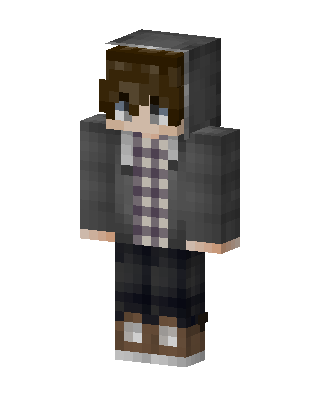 Gray Student Boy Minecraft skin