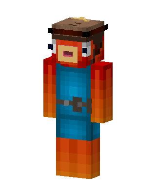 Fish Captain skin, 3D preview