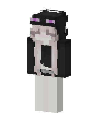 Enderman Girl skin, 3D preview
