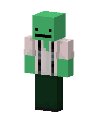 Green Smiley Suspenders skin, 3D preview