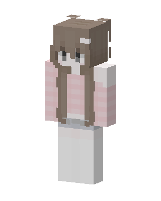 Brown Cutie Girl Minecraft pastel skin