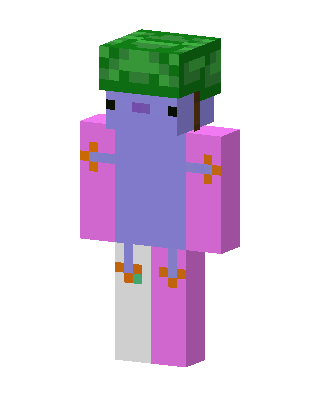 Pink Cutie Girl skin, 3D preview