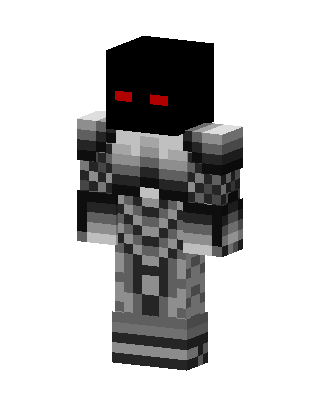 Gray Glowing Villain Minecraft skin