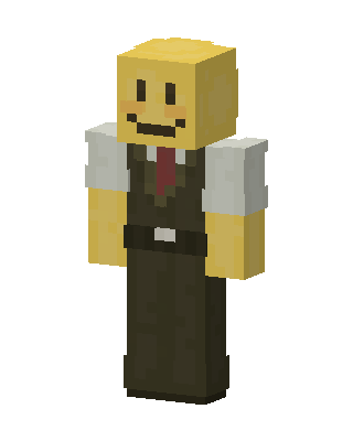 Smiley Waiter skin, 3D preview