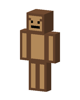 Brown Monkey skin, 3D preview