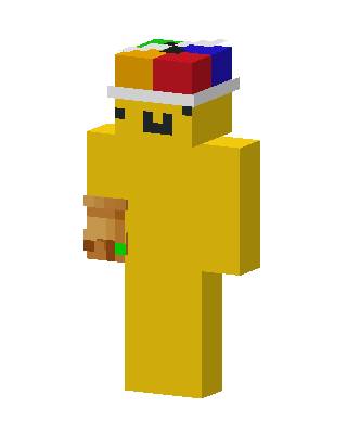 Rubik's Cube Hat skin, 3D preview