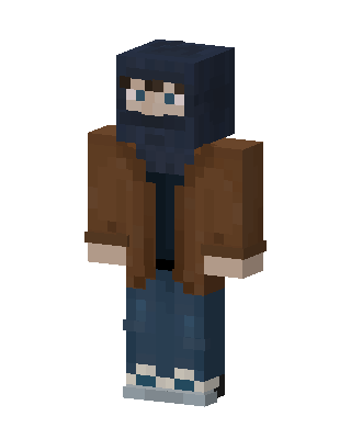 Blue Hooded Player Boy Minecraft skin