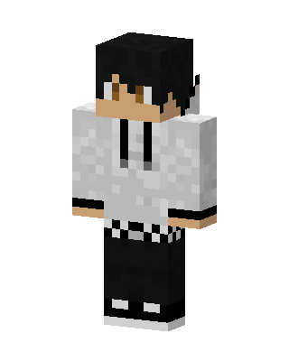 White Player Boy skin, 3D preview